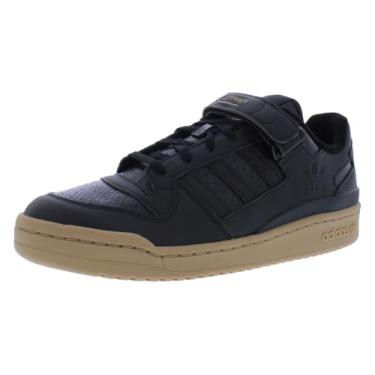 Imagem de adidas Tênis masculino Forum Low, Core Black/Core Black/Gum-Black, 42