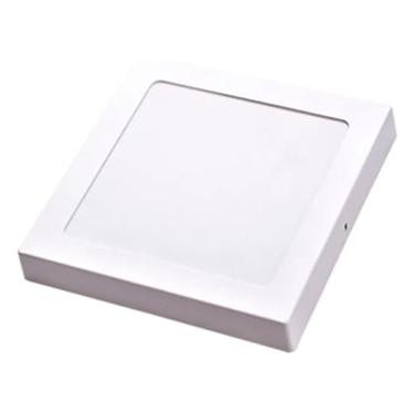 Imagem de Painel Led Plafon Pop Sobrepor 18w 6500k Branco Frio 22cm 127/220v Ip20 Quadrado Branco - Avant -