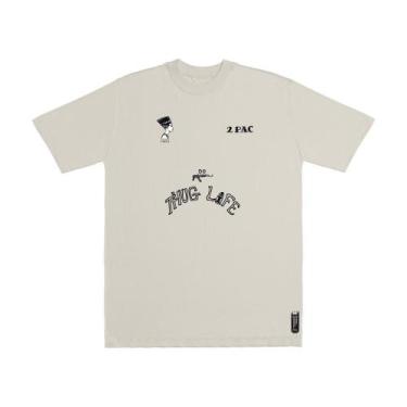 Imagem de Camiseta Streetwear Oversized Moda Urbana Casual Tattoo - WANTED, Off 