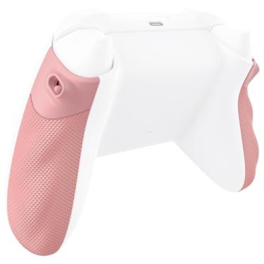 Imagem de eXtremeRate Kit de parada de gatilho com alças laterais emborrachadas flexores para controle Xbox Series X/S, alças ergonômicas antiderrapantes para controle Xbox Core – vermelho pálido