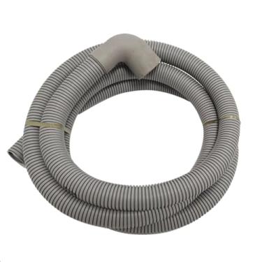Imagem de Mangueira de Saída 1,85m com Suporte Bocal Curvo para Lavadora Brastemp Electrolux Consul Ibirá