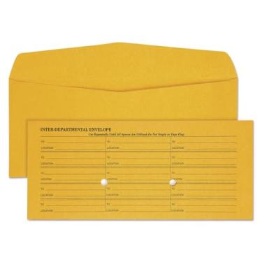 Imagem de Quality Park Envelopes interoffice, sem goma, marrom Kraft, 11 x 26 cm, 500 por caixa, (63262)
