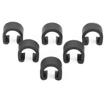 Imagem de PPX 50 peças de grampos C pretos para bicicleta, clipes C para bicicleta de estrada, grampos de guia de mangueira, para cabos de câmbio de desviador de freio