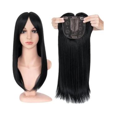 Imagem de Toppers de Cabelo Sintético Longo e Liso - 14'' e 18'' com Franja - Ap