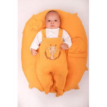 Imagem de Saída Maternidade Menino Jardineira Savana 05 Peças Roupas de Bebê - J