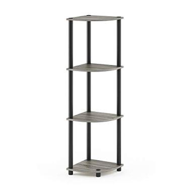 Imagem de Furinno Rack de exibição Rata com base plana multiuso industrial 3 x 2 com moldura de metal, americano