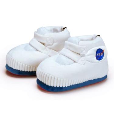 Imagem de Pantufa 3D Astro Basquete Branco, Importway, Pequeno