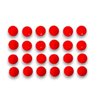 Imagem de Imãs De Geladeira 24 Un - Bolinha Vermelho Cor Vemelho - ONZE22