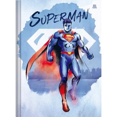 Imagem de Caderno Brochura Animativa, Capa dura, 80 folhas, Superman, Pacote com 5 unidades