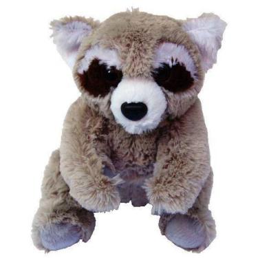 Imagem de Guaxinim de Pelúcia Cinza 23 cm Antialérgico - Mirante Brasil