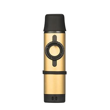 Imagem de Eujgoov Alumínio de Alumínio Kazoo Woodwind Silver para Performance Musical e Atividades de Lazer Com Membranas Sobressalentes (Ouro)