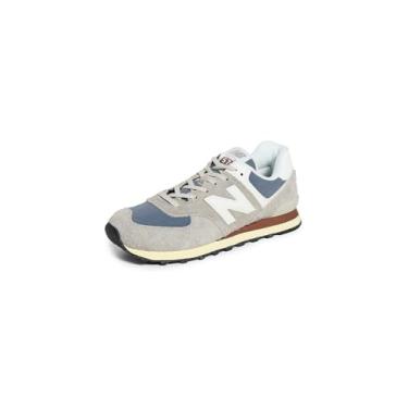Imagem de New Balance Tênis masculino 574, Marrom, branco, 38 BR