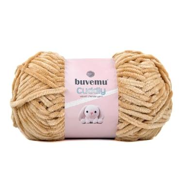 Imagem de Fio de chenille de veludo fofo, supermacio, volumoso para tricô, crochê, artesanato, cobertor Amigurumi, durável para queda, 100 gramas (100 g) 100 metros (marrom areia)