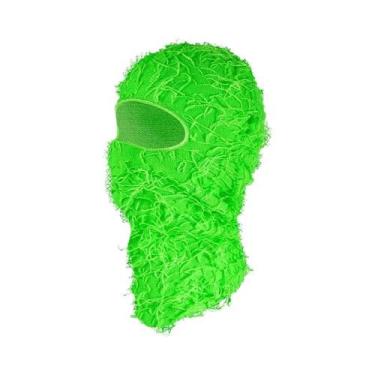 Imagem de Gorro De Malha Com Máscara De Esqui Camuflada Quente À Prova De Vento 