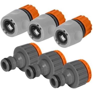 Imagem de Tramontina Kit 3 Adaptador Fêmea Torneira E 3 Engate Rápido , BICO DE 