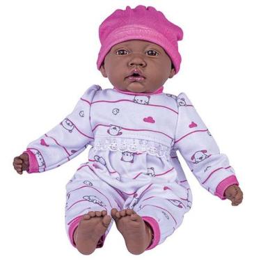 Imagem de Neném Nanando Sons De Bebe Negra Com Touquinha - Super Toys
