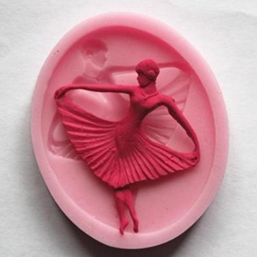 Imagem de Molde de silicone bailarina para decorar f414 - CM