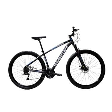 Imagem de Bicicleta Aro 29 SAIDX Galant PRO Bike com Quadro de Alumínio, 21 Marchas e Câmbios Indexáveis (Preto/Azul, 19)