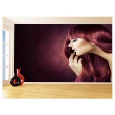 Imagem de Papel De Parede 3D Salão De Beleza Corte Cabelo 3,5M Slb26 - Você Deco