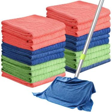 Imagem de Pano de limpeza Nuanchu Microfiber 20x28cm 20 unidades vermelho/verde/