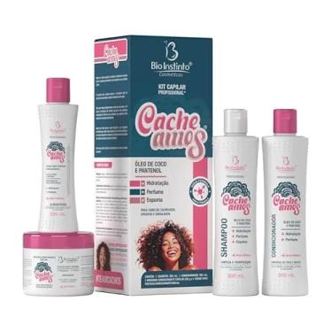 Imagem de Kit Capilar Cacheados 4 Itens, Óleo de Coco e Pantenol, Para Cabelos Cacheados, Crespos e Ondulados