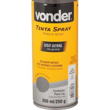 Imagem de Tinta Spray Acrílica Grafite 350ml-250g Vonder