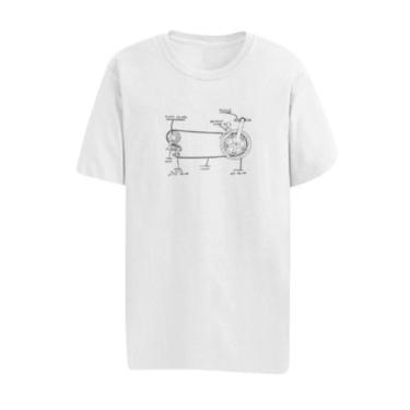 Imagem de Camiseta Bike Casual Engrenagem Quadro Técnico Ponto Gol - Genérico, M