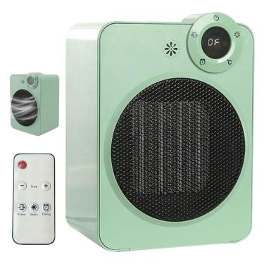 Imagem de Aquecedor Eletrico Portatil Display Digital Controle Ajuste de Temperatura Angulo 70 Graus Quarto Sala Casa Escritorio