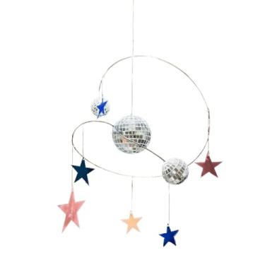 Imagem de Rrlihjgu Pendente Catador De Sol Bola De Discoteca - Giratório Pendurador Solar - Ornamento Pendente Rotativo Refletivo para Interior Jardim Festa Patio Janela Exterior