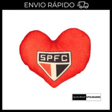 Imagem de Almofada Coração São Paulo  Presente Perfeito para Tricolores! 23x21 -