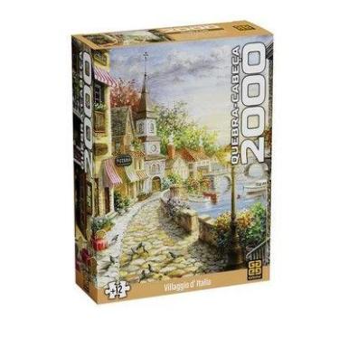 Imagem de Quebra-Cabeça - 2000 Peças - Villaggio dItalia - Grow -4925