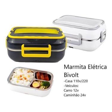 Imagem de Marmita Elétrica 12v 24v 110/220v Carro Caminhões casa 1,5l - ZEM