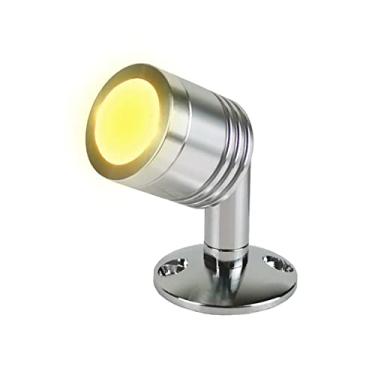 Imagem de Hoysum Refletor interior RV 12v para exibição de coleções - Iluminação de armário de bebidas Barco Camper Trailers Lâmpada de atmosfera de luz noturna, montagem fácil, 6,5 cm, 100lm alumínio forte