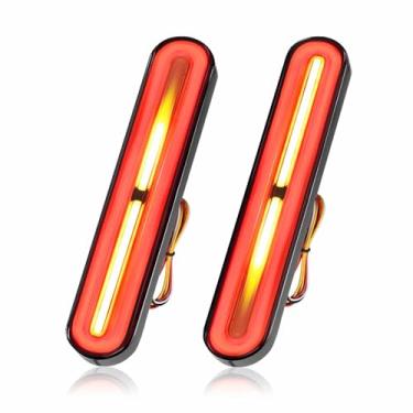 Imagem de Alopee Luzes traseiras de reboque LED universais 3 em 1 de 23 cm com sequencial sequencial 10 V-30 V Conjunto de barra de luzes de freio traseiro IP67 à prova d'água para barco marítimo utilitário