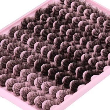 Imagem de Cílios postiços zanlufly Faux Mink 48 pares, 8 estilos 10D