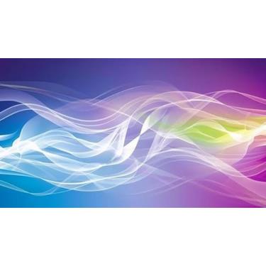 Imagem de Quadro Decorativo com Estampa Abstractsmooth Lines Purple Pink 30 x 30 Papel 2 unidades