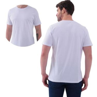 Imagem de Camiseta Masculina Premium 100% Algodão Fio Penteado 30.1 Gramatura 18