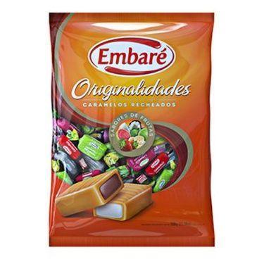 Imagem de Bala Caramelo Recheado Sortido 600g - Embare