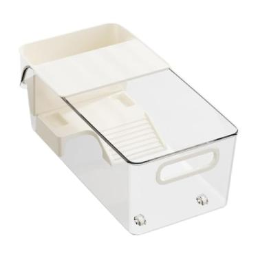 Imagem de Baoblaze Aquário de tartarugas, caixa de habitat para répteis, anfíbios, rampa de aquecimento, terrário para tartarugas com plataforma para sapos, lagostins,