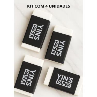 Imagem de Borracha Branca HB Yins  Kit 4 Unidades, Escritório e Escola - YINSBRA