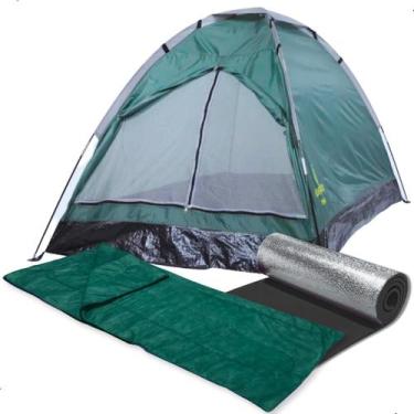 Imagem de Barraca 2 Pessoas Saco Dormir Isolante Termico Trilha Pesca - Guepardo