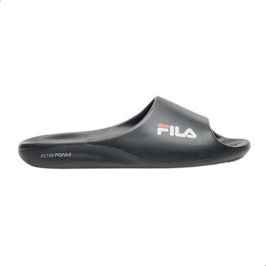Imagem de Chinelo Fila Drifter Foam Feminino, Black/Flame Scarlet/White, 35