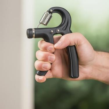 Imagem de Hand Grip Com Mola Ajustável 5kg A 60kg Fisioterapia Fortalecimento Antebraço Mãos Punho Exercício Força