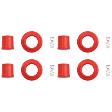 Imagem de TRQ Conjunto de botas de bobina de ignição de desempenho vermelho compatível com 2013-2015 Acura ILX 2012-2015 Honda Civic 2016-2019 HR-V