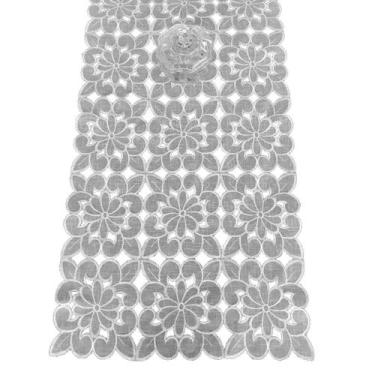 Imagem de Caminho De Mesa Branco 40x135Cm Rafimex