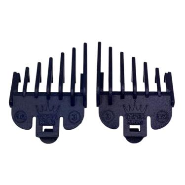 Imagem de Taper King Conjunto de protetor de pente guia de aparador de cabelo – à prova de enganar e desvanecer em casa... (safira - #1/2 a #3 (1,5 mm a 10 mm)