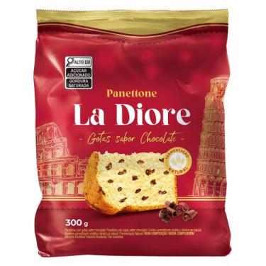 Imagem de Panettone La Diore Gotas Sabor Chocolate 300g - Santa Edwiges