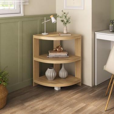 Imagem de Estante de Canto Multifuncional com 3 Prateleiras Wind - Artany