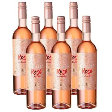 Imagem de Kit 06 Unidades Vinho Luigi Bosca La Linda Rosé Malbec 750Ml