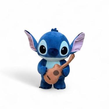Imagem de Pelúcia Stitch com Violão Fofa Original Disney Miniso